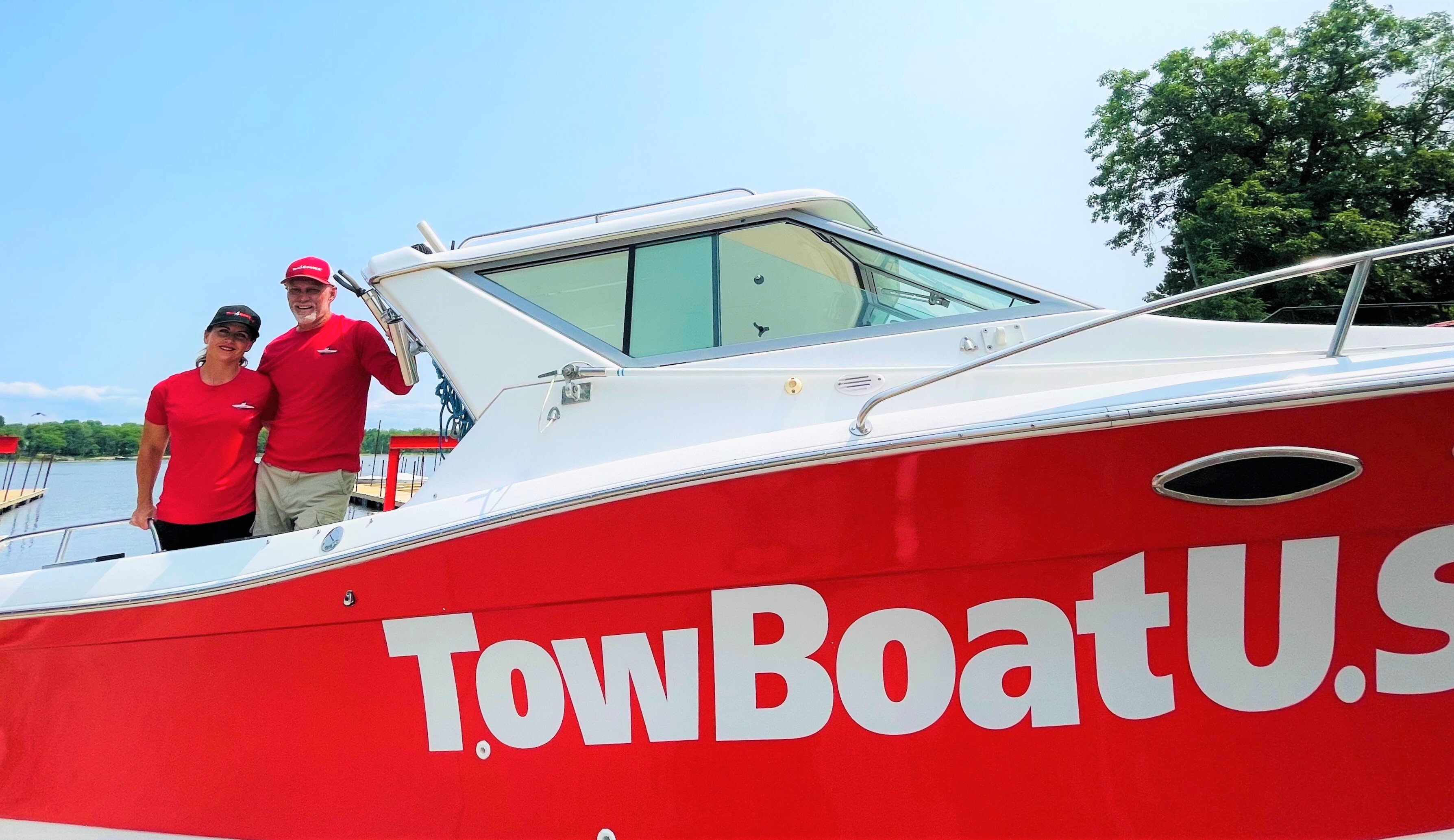 TowBoatUS Rocky Point and TowBoatUS Lake of the Woods owners Capt. Doug and Melanie Nelson.